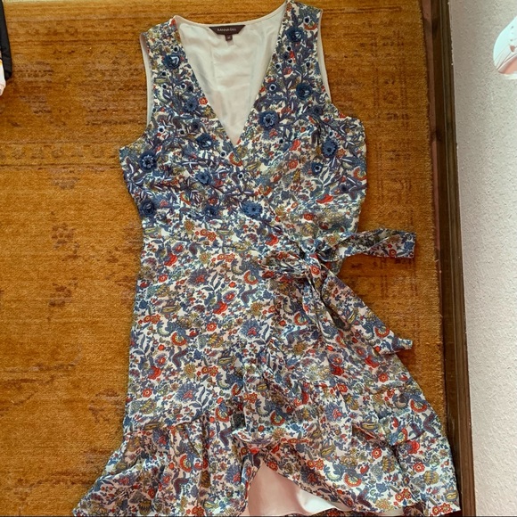 DONATED: Anthropologie; Ranna Gill; Botania Wrap Dress; Sz: M - Picture 7 of 11